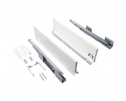 Комплект ящика Firmax Smartline, длина 400 мм, высота 199 мм, Push-to-Open, белый, FRM0740.007/199P